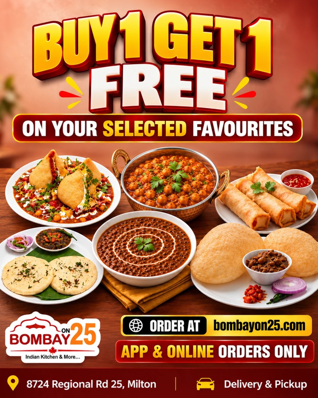 Bombay On 25 Buy 1 Get 1 Free Offer - Order Online