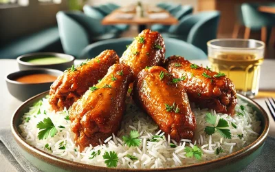 Chicken Wings on Rice Chicken Wings on Rice