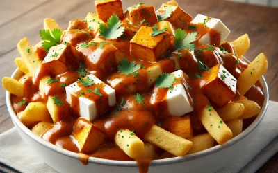 Paneer Makhani Poutine Paneer Makhani Poutine